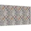 Tulup Wandpaneel Türkisches Patchwork Vinyl Wandverkleidung Selbstklebend 100x50 cm Wandverkleidung Modern Dekorpaneel