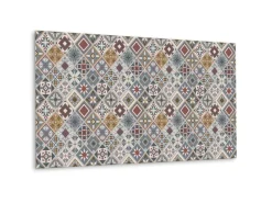 Tulup Wandpaneel Türkisches Patchwork Vinyl Wandverkleidung Selbstklebend 100x50 cm Wandverkleidung Modern Dekorpaneel