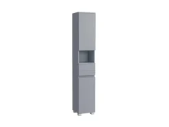 Vasagle Badezimmerschrank 30 cm x 30 cm x 170 cm Grau