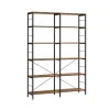 Vasagle Bücherregal 9 Fächern 30 cm x 120 cm x 175,2 cm Braun-Schwarz
