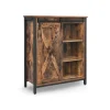 Vasagle Küchenschrank 70 cm x 30 cm x 80 cm Braun-Schwarz
