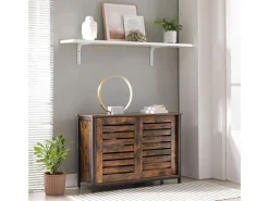 Vasagle Küchenschrank 100 cm x 35 cm x 70 cm Braun-Schwarz