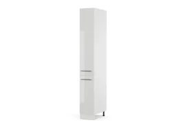 Vicco Apothekerschrank Fame-Line Medizinschrank für die Küche Weiß Hochglanz/Weiß 30 cm