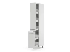 Vicco Apothekerschrank Fame-Line Medizinschrank für die Küche Weiß Hochglanz/Weiß 30 cm