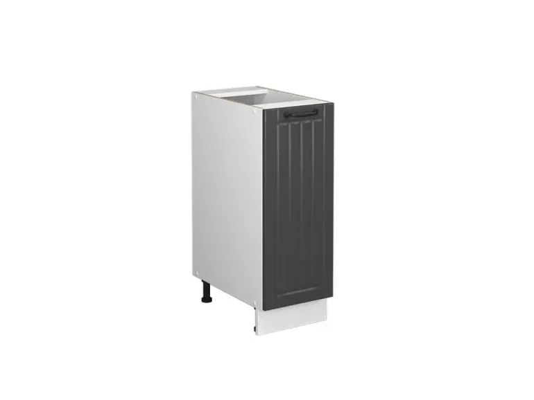 Vicco Apothekerschrank Fame-Line Weiß/Dunkelgrau 30 cm ohne Arbeitsplatte
