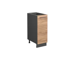 Vicco Apothekerschrank Fame-Line Goldkraft Eiche/Anthrazit 30 cm ohne Arbeitsplatte
