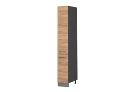 Vicco Apothekerschrank Fame-Line Medizinschrank für die Küche Goldkraft Eiche/Anthrazit 30 cm
