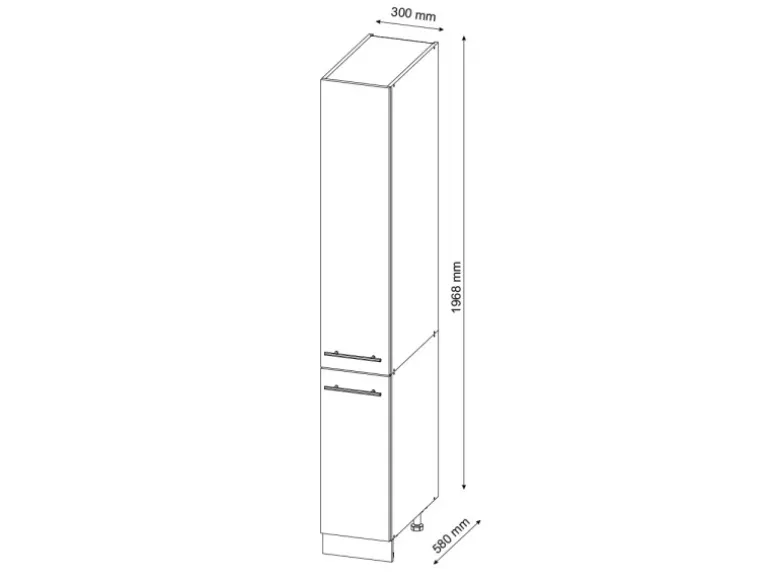 Vicco Apothekerschrank Fame-Line Grün-Gold Landhaus/Goldkraft Eiche 30 cm