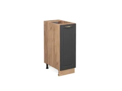 Vicco Apothekerschrank Fame-Line Anthrazit-Gold/Goldkraft Eiche 30 cm ohne Arbeitsplatte