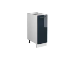 Vicco Apothekerschrank Fame-Line Dunkelblau Hochglanz/Weiß 30 cm ohne Arbeitsplatte
