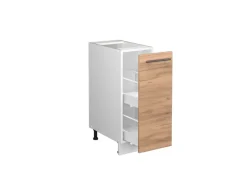 Vicco Apothekerschrank Fame-Line Goldkraft Eiche/Weiß 30 cm ohne Arbeitsplatte