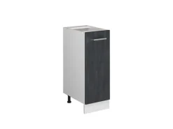 Vicco Apothekerschrank R-Line Medizinschrank für die Küche Schwarz Beton 30 cm ohne Arbeitsplatte