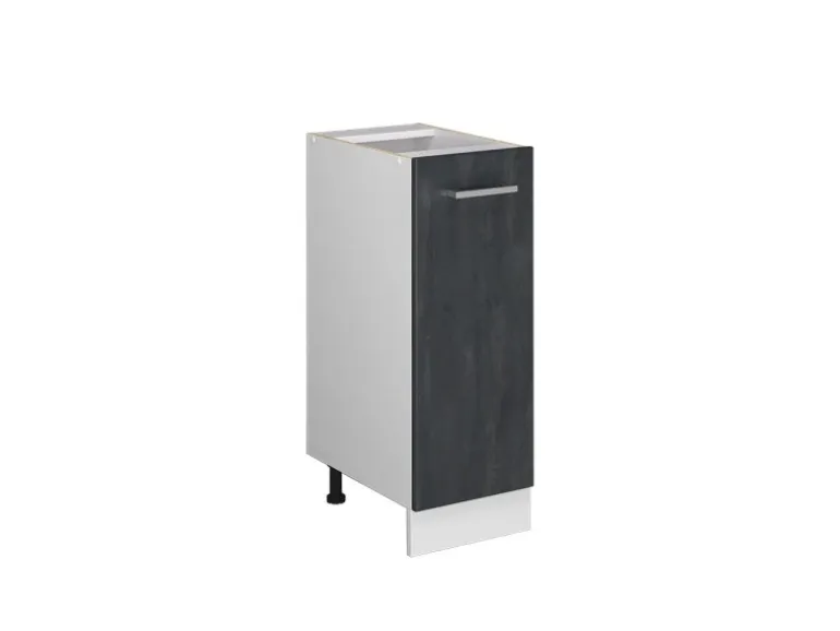 Vicco Apothekerschrank R-Line Medizinschrank für die Küche Schwarz Beton 30 cm ohne Arbeitsplatte