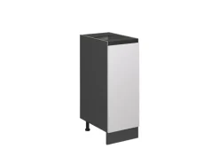 Vicco Apothekerschrank R-Line Weiß/Anthrazit 30 cm J-Shape ohne Arbeitsplatte