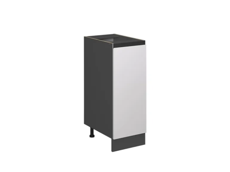 Vicco Apothekerschrank R-Line Weiß/Anthrazit 30 cm J-Shape ohne Arbeitsplatte