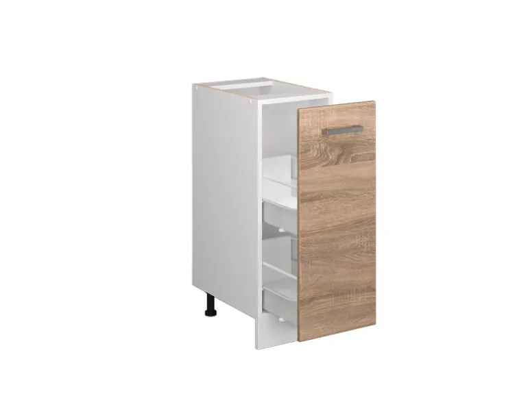 Vicco Apothekerschrank R-Line Medizinschrank für die Küche Sonoma/Weiß 30 cm ohne Arbeitsplatte