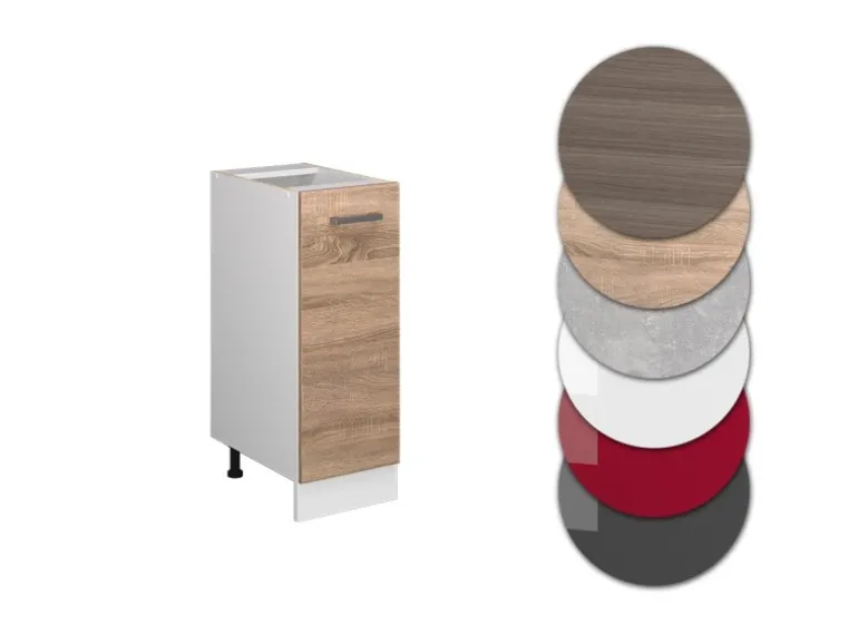 Vicco Apothekerschrank R-Line Medizinschrank für die Küche Sonoma/Weiß 30 cm ohne Arbeitsplatte