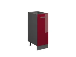 Vicco Apothekerschrank R-Line Bordeaux Hochglanz/Anthrazit 30 cm ohne Arbeitsplatte