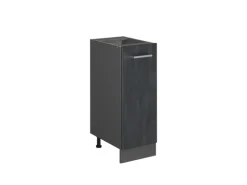 Vicco Apothekeschrank R-Line Medizinschrank für die Küche Schwarz Beton 30 cm ohne Arbeitsplatte