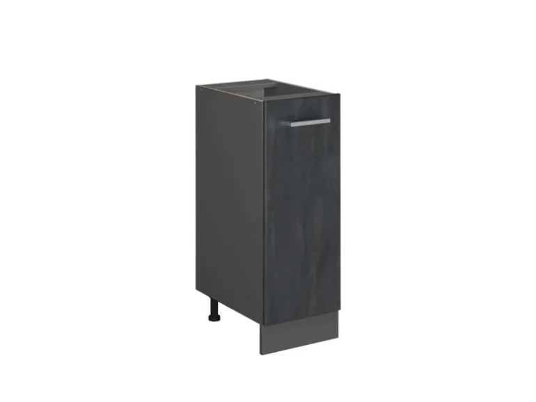 Vicco Apothekeschrank R-Line Medizinschrank für die Küche Schwarz Beton 30 cm ohne Arbeitsplatte