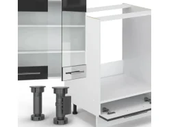 Vicco Fame-Line Küchenzeile Anthrazit 300 cm ohne Arbeitsplatte ohne E-Geräte