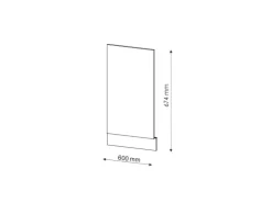 Vicco Frontblende Fame-Line Goldkraft Eiche/Weiß 60 cm AP Eiche