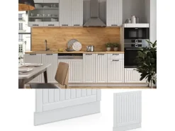 Vicco Frontblende Fame-Line Weiß Landhaus/Weiß 60 cm ohne Arbeitsplatte