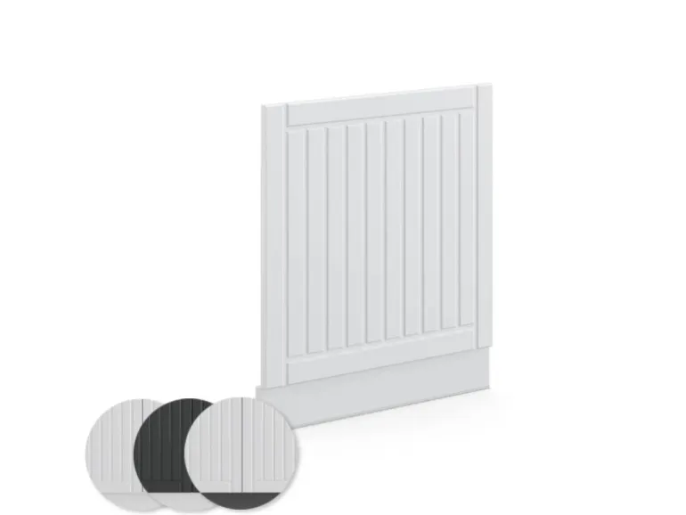 Vicco Frontblende Fame-Line Weiß Landhaus/Weiß 60 cm ohne Arbeitsplatte
