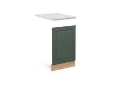 Vicco Frontblende Fame-Line Grün-Gold Landhaus/Goldkraft Eiche 45 cm AP Marmor