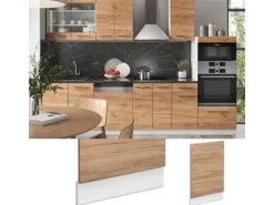 Vicco Frontblende Fame-Line Goldkraft Eiche/Weiß 45 cm ohne Arbeitsplatte