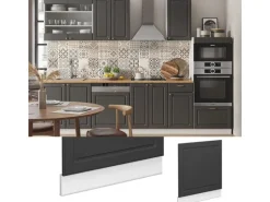 Vicco Frontblende Fame-Line Anthrazit-Gold/Weiß 60 cm ohne Arbeitsplatte