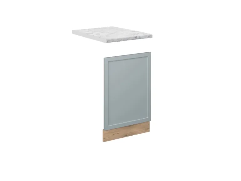 Vicco Frontblende Fame-Line Hellblau-grau 45 cm AP Marmor