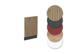 Vicco Frontblende R-Line Artisan-Eiche/Anthrazit 45 cm ohne Arbeitsplatte mit Anthrazit Korpus