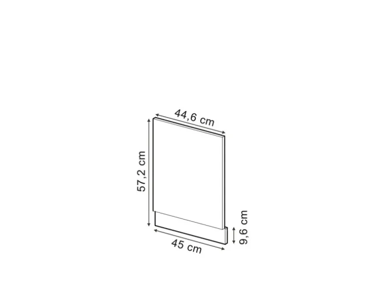 Vicco Frontblende R-Line Artisan-Eiche/Goldkraft Eiche 45 cm ohne Arbeitsplatte mit Goldkraft Eiche Korpus