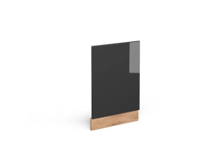 Vicco Frontblende R-Line Anthrazit Hochglanz/Goldkraft Eiche 45 cm ohne Arbeitsplatte