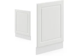 Vicco Frontblende R-Line Geschirrspüler Fronttür Weiß Landhaus/Weiß 45 cm ohne Arbeitsplatte