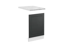 Vicco Frontblende R-Line Geschirrspüler Fronttür Anthrazit Landhaus/Weiß 45 cm AP Marmor