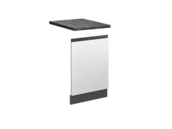 Vicco Frontblende R-Line Geschirrspüler Fronttür Weiß/Anthrazit 45 cm AP Anthrazit