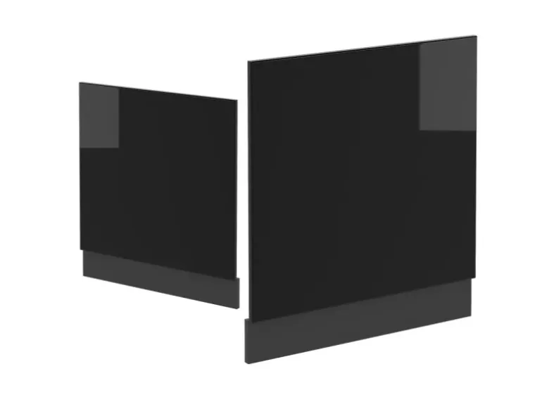Vicco Frontblende R-Line Schwarz Hochglanz/Anthrazit 60 cm ohne Arbeitsplatte