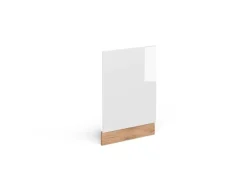 Vicco Frontblende R-Line Weiß Hochglanz/Goldkraft Eiche 45 cm ohne Arbeitsplatte