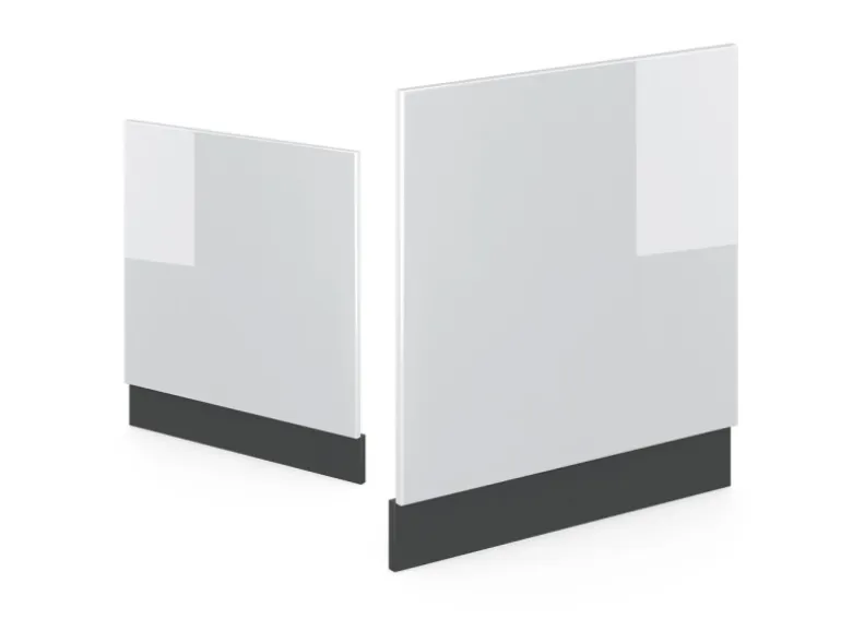 Vicco Frontblende R-Line Weiß Hochglanz/Anthrazit 60 cm ohne Arbeitsplatte