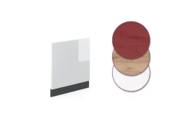 Vicco Frontblende R-Line Weiß Hochglanz/Anthrazit 60 cm ohne Arbeitsplatte