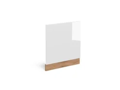 Vicco Frontblende R-Line Weiß Hochglanz/Goldkraft Eiche 60 cm ohne Arbeitsplatte
