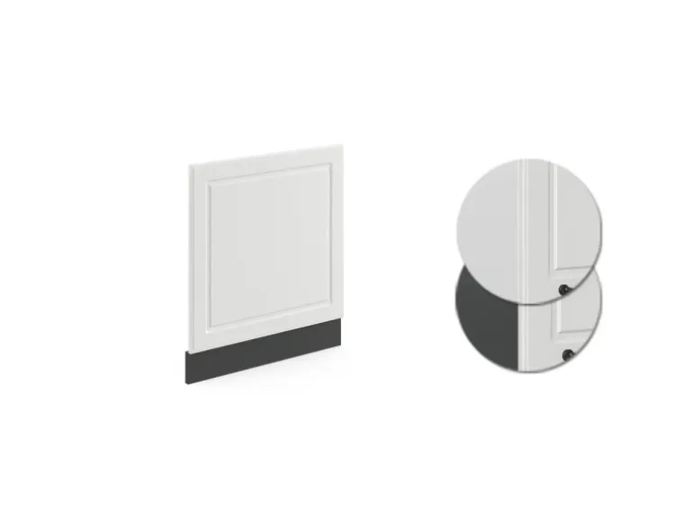 Vicco Frontblende R-Line Weiß Landhaus/Anthrazit 60 cm ohne Arbeitsplatte