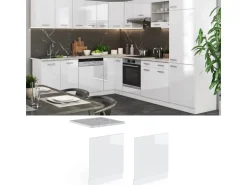 Vicco Frontblende R-Line Weiß Hochglanz/Weiß 60 cm ohne Arbeitsplatte