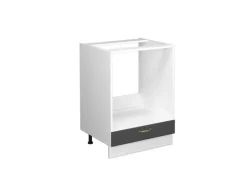 Vicco Herdumbauschrank Fame-Line Anthrazit-Gold/Weiß 60 cm ohne Arbeitsplatte
