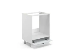 Vicco Herdumbauschrank Fame-Line Weiß Landhaus/Weiß 60 cm ohne Arbeitsplatte