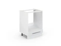 Vicco Herdumbauschrank Fame-Line Weiß Hochglanz 60 cm ohne Arbeitsplatte