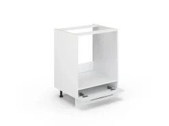 Vicco Herdumbauschrank Fame-Line Weiß Hochglanz 60 cm ohne Arbeitsplatte