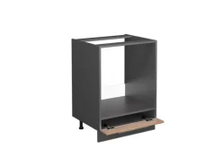 Vicco Herdumbauschrank Fame-Line Goldkraft Eiche/Anthrazit 60 cm ohne Arbeitsplatte